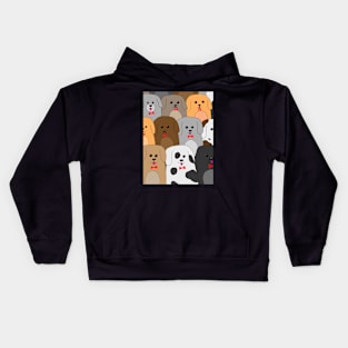 Group of  Dogs in Bow Ties Kids Hoodie